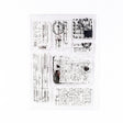 5 PCS Vintage Botanical Arrangement Handbook Clear Silicone Stamp(Vintage English) - Handbook Decorative Stickers by PMC TechLife | Online Shopping South Africa | PMC TechLife