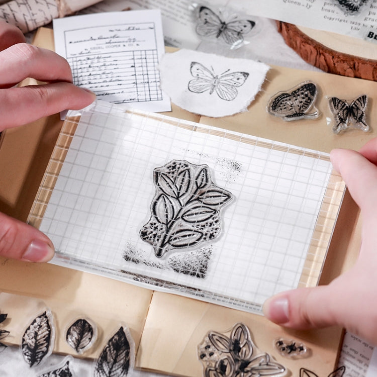 5 PCS Vintage Botanical Arrangement Handbook Clear Silicone Stamp(Vintage Borders)