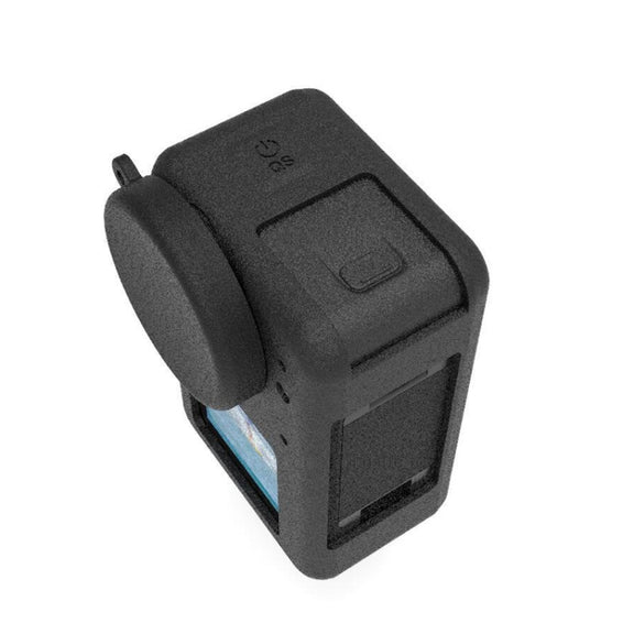 For DJI Osmo Action 3 Silicone Protective Case Lens Cap(Red)