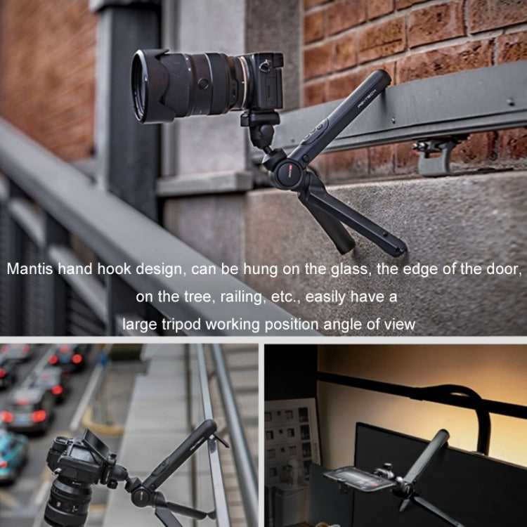 PGYTECH Camera Mobile Phone Desktop Pan Tilt Handheld Tripod, Specification: Black