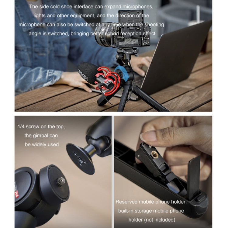 PGYTECH Camera Mobile Phone Desktop Pan Tilt Handheld Tripod, Specification: Remote control M1