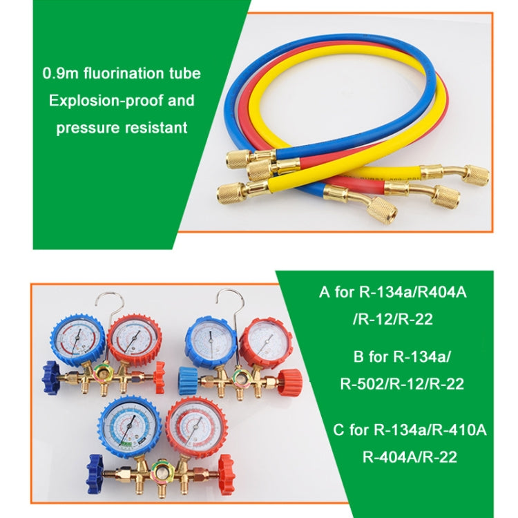 Car Air Conditioning Refrigeration Fluoridation Double Meter Valve(A)
