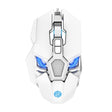 K-Snake Q18 9 Keys 6400DPI Glowing Machine Wired Gaming Mouse, Cable Length: 1.5m(White) - free shipping - PMC TechLife - Order now!
