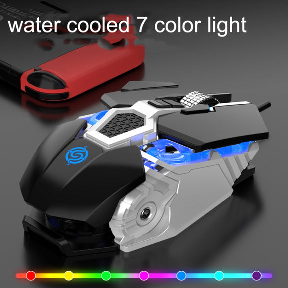 K-Snake Q18 9 Keys 6400DPI Glowing Machine Wired Gaming Mouse, Cable Length: 1.5m(Black)