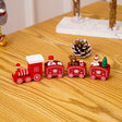 Christmas Decoration Wooden Train Kindergarten Christmas Festival Gift(Red 4 Section) - free shipping - PMC TechLife - Order now!