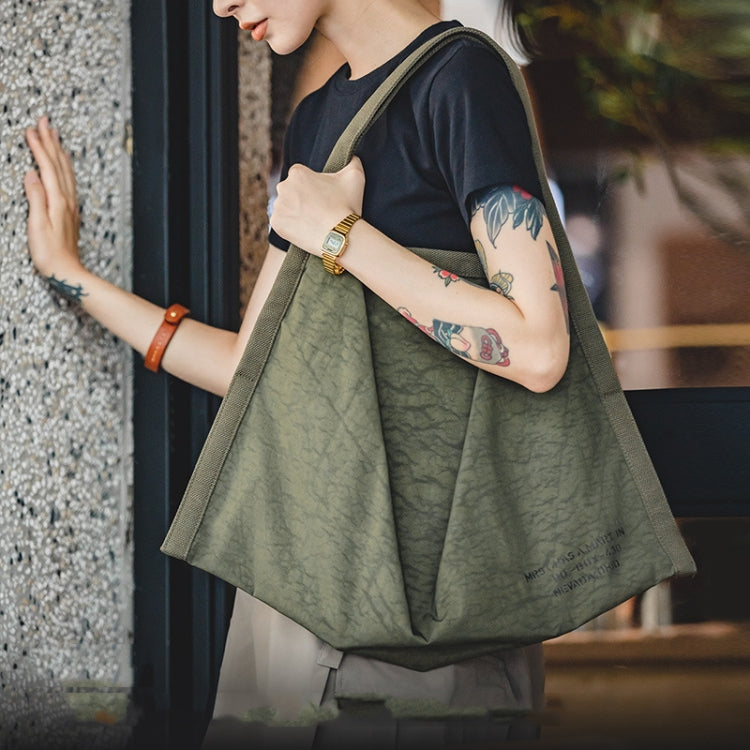 Maden YS2202809 Leisure Nylon Cloth Large Capacity Water-resistant Handbag(Army Green)