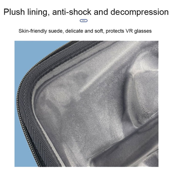 For Pico 4 HBV-494 EVA Anti-shock and Drop-proof VR Glasses Storage Bag(Grey)