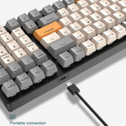 ZIYOU LANG  K3 100 Keys Game Glowing Wired Mechanical Keyboard, Cable Length: 1.5m, Style: Micro Light Version Green Axis