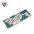 ZIYOU LANG  K3 100 Keys Game Glowing Wired Mechanical Keyboard, Cable Length: 1.5m, Style:  Water Green Version Red Axis - free shipping - PMC TechLife - Order now!