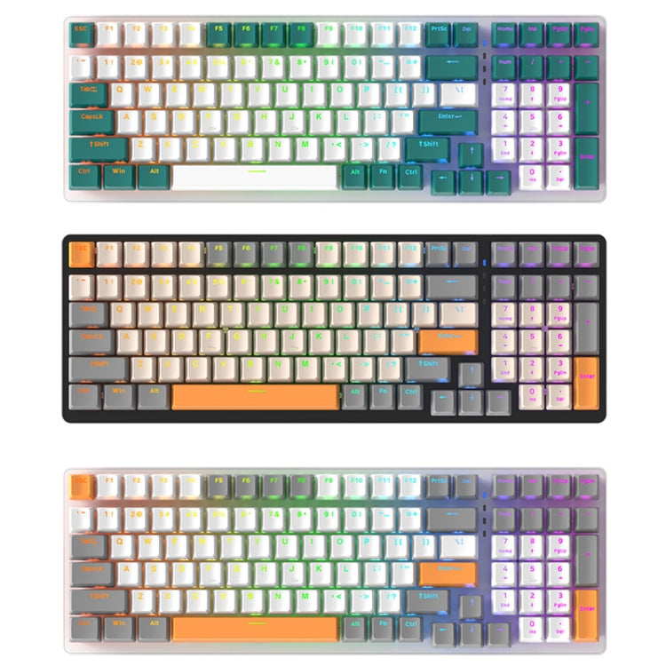 ZIYOU LANG  K3 100 Keys Game Glowing Wired Mechanical Keyboard, Cable Length: 1.5m, Style: Bee Version Red Axis