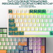 ZIYOU LANG  K3 100 Keys Game Glowing Wired Mechanical Keyboard, Cable Length: 1.5m, Style: Bee Version Red Axis