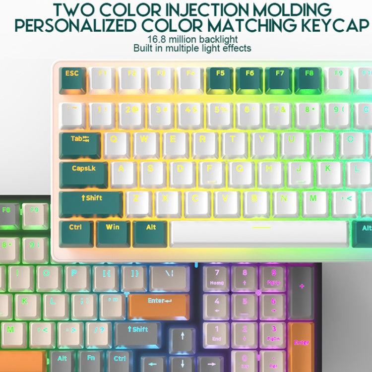 ZIYOU LANG  K3 100 Keys Game Glowing Wired Mechanical Keyboard, Cable Length: 1.5m, Style: Micro Light Hot Plug Version Red Axis