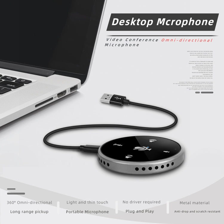 Q5 Video Conferencing Noise Canceling Desktop Audio Microphone(High-end Version)