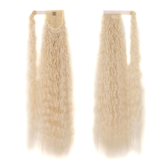 MST8568 Invisible Adhesive Bandage Wigs Corn Perm Long Ponytail Wigs(60)