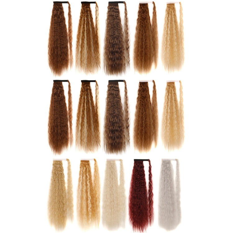 MST8568 Invisible Adhesive Bandage Wigs Corn Perm Long Ponytail Wigs(27H613)