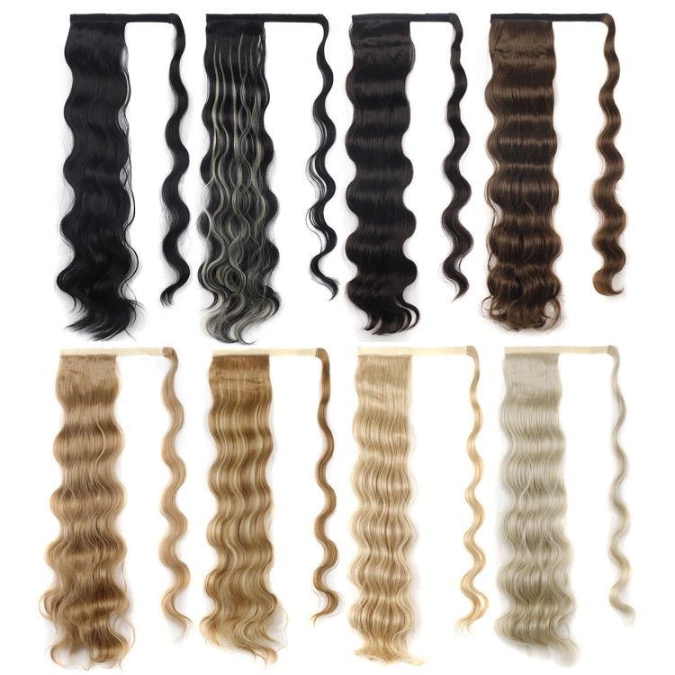 MST08 Adhesive Tie-On Wigs Ponytail Fluffy Long Curly Wigs High-Ponytail(1BH613)