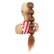 DLMW01 Bubble Shape Shaggy Wig Ponytail Drawstring Long Ponytail Wigs, Spec: 30