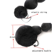 DLMW01 Bubble Shape Shaggy Wig Ponytail Drawstring Long Ponytail Wigs, Spec: 30