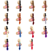DLMW01 Bubble Shape Shaggy Wig Ponytail Drawstring Long Ponytail Wigs, Spec: PTBLUE2