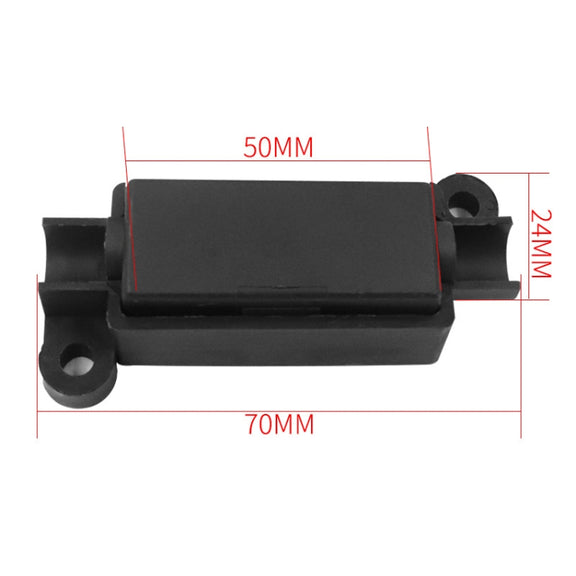 10pcs 100A Small Fork Bolt Fuse Block Car Air Conditioning All The Way Fuse Box Fuse Holder(Black)