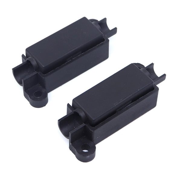10pcs 100A Small Fork Bolt Fuse Block Car Air Conditioning All The Way Fuse Box Fuse Holder(Black)