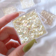 Nail Art Decoration Seashell Fragment Nail Decoration, Style: 05 White