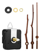 Quartz Clock Dial Repair Kit DIY Wall Clock Parts,Spec: Movement+S02 Wooden Needle