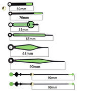 Shaft Length 18.5mm Quartz Clock Silent Movement + Luminous Hands DIY Kit,Spec: Movement+746