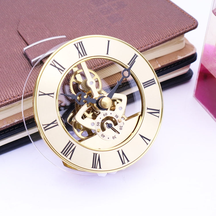 Metal See-through Quartz Clock Gear Clock DIY Accessories 148mm Golden Clock Head