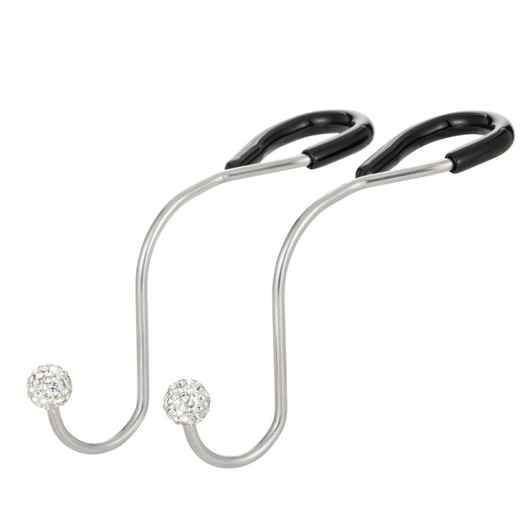 Multifunctional Car Seat Hooks With Diamond Inlay(White)