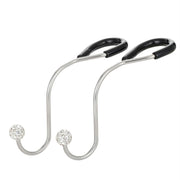 Multifunctional Car Seat Hooks With Diamond Inlay(White)