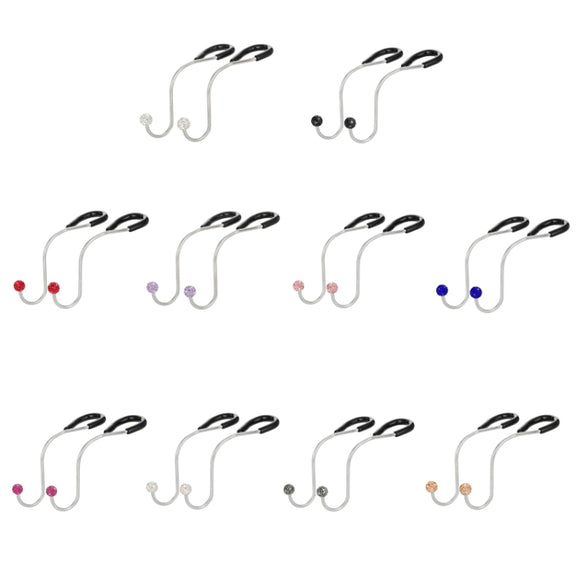 Multifunctional Car Seat Hooks With Diamond Inlay(Black)