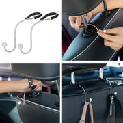 Multifunctional Car Seat Hooks With Diamond Inlay(Black)