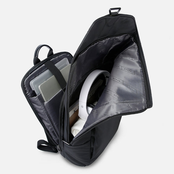 BANGE BG-2575  Anti theft Water-resistant Laptop Backpack 15.6 Inch Daily Work Business Backpack(Black)