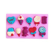 G114 Candy Lollipop Ice Cream Shape Silicone Mold Chocolate Biscuits Cake Decoration - free shipping - PMC TechLife - Order now!