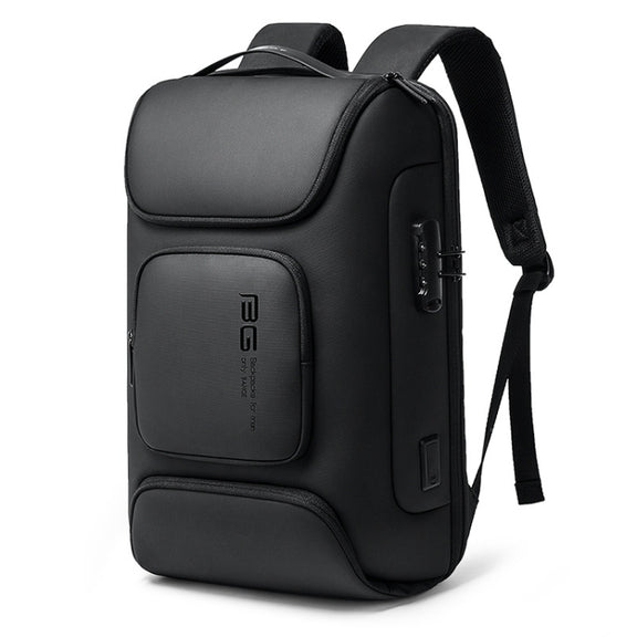 BANGE  BG-7216plus Antitheft Water-resistant Travel Men Backpack 15.6 Inch Laptop Bag(Black)