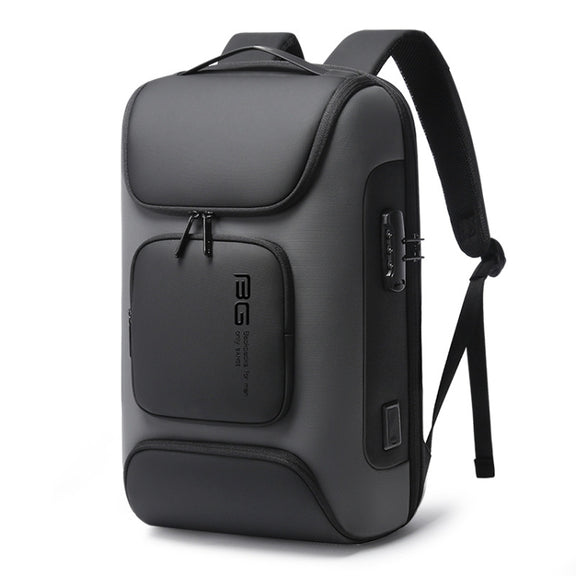 BANGE  BG-7216plus Antitheft Water-resistant Travel Men Backpack 15.6 Inch Laptop Bag(Grey)