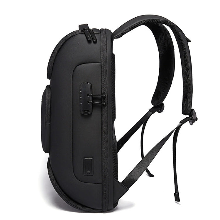 BANGE  BG-7216plus Antitheft Water-resistant Travel Men Backpack 15.6 Inch Laptop Bag(Black)