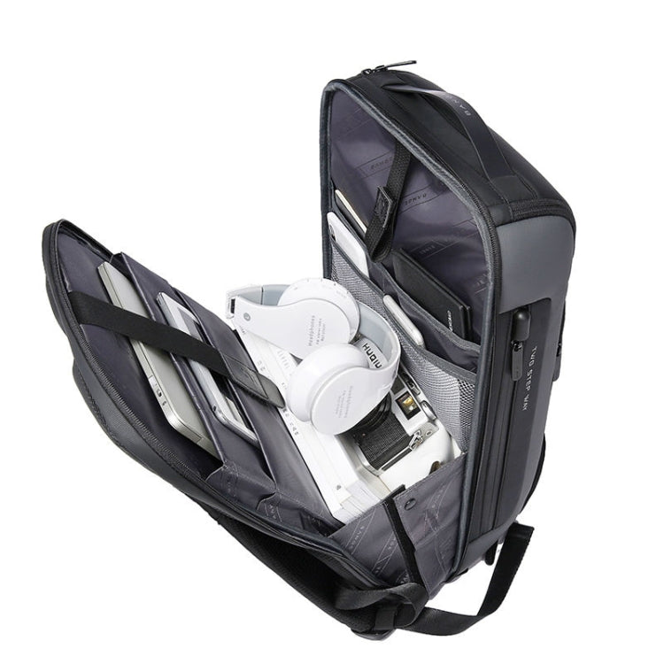 BANGE  BG-7216plus Antitheft Water-resistant Travel Men Backpack 15.6 Inch Laptop Bag(Black)