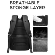 BANGE  BG-7216plus Antitheft Water-resistant Travel Men Backpack 15.6 Inch Laptop Bag(Black)