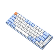 LANGTU GK65 65 Keys Wireless / Bluetooth / Wired Three Model Game Mechanical Keyboard, Cable Length: 1.5m(Sky Blue)
