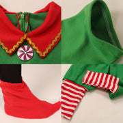 Christmas Green Elf Cosplay Costume Chris Santa Claus Costume Set, Size: 160cm(Male)