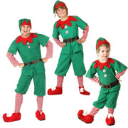 Christmas Green Elf Cosplay Costume Chris Santa Claus Costume Set, Size: 130cm(Male)