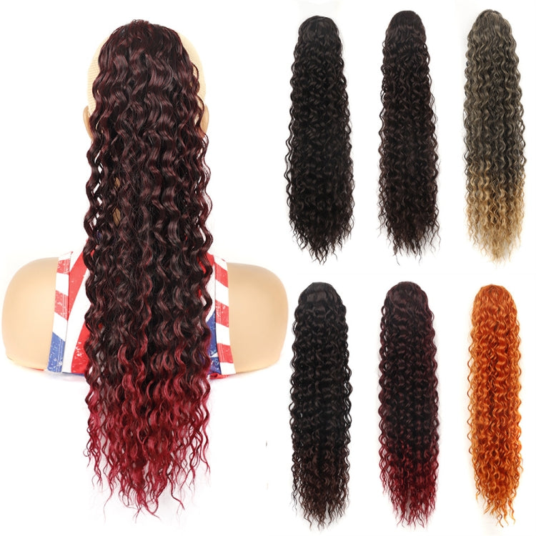 LSDP22 Drawstring Long Curly Wig Ponytail Mesh Curly Ponytail(4)
