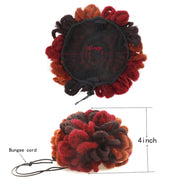 LSFBZB Drawstring Dreadlocks Wig Caterpillar Dreadlock Shaggy Hair Bun, Spec: 27