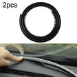 2pcs N856 No Fiber Pattern Car Elastomer Seal Rubber Strip Instrument Panel Leakproof Dustproof Soundproof Universal - sealing strips by PMC TechLife | Online Shopping South Africa | PMC TechLife | Buy Now Pay Later Mobicred