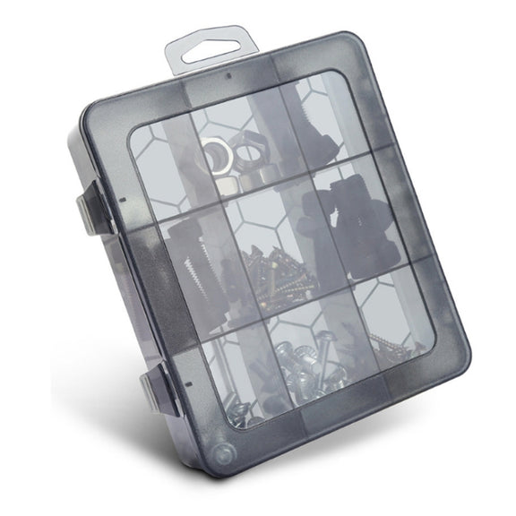 Multi-Compartment Sorted Electronic Parts Organiser, Specifications: 12 Grid