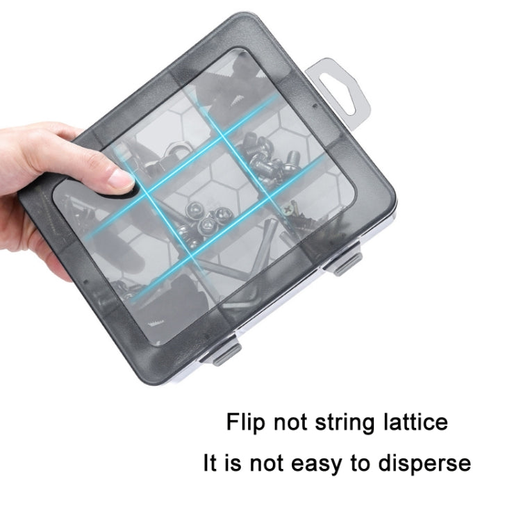 Multi-Compartment Sorted Electronic Parts Organiser, Specifications: 15 Grid