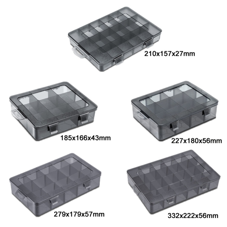 Multi-Compartment Sorted Electronic Parts Organiser, Specifications: 24 Grid