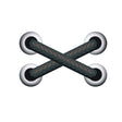 10pcs Shoelace Car Sticker Body Cover Up Scratch Patch Sticker(Black Cross) - Decorative Sticker by PMC TechLife | Online Shopping South Africa | PMC TechLife | Buy Now Pay Later Mobicred